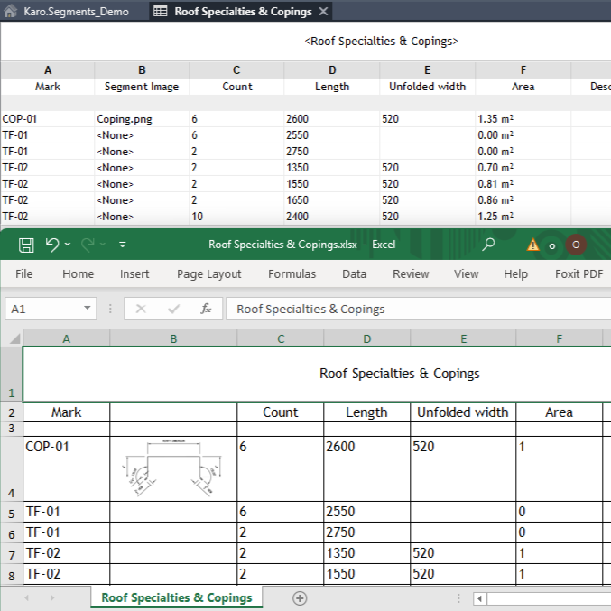 Revit Schedules and Excel Export
